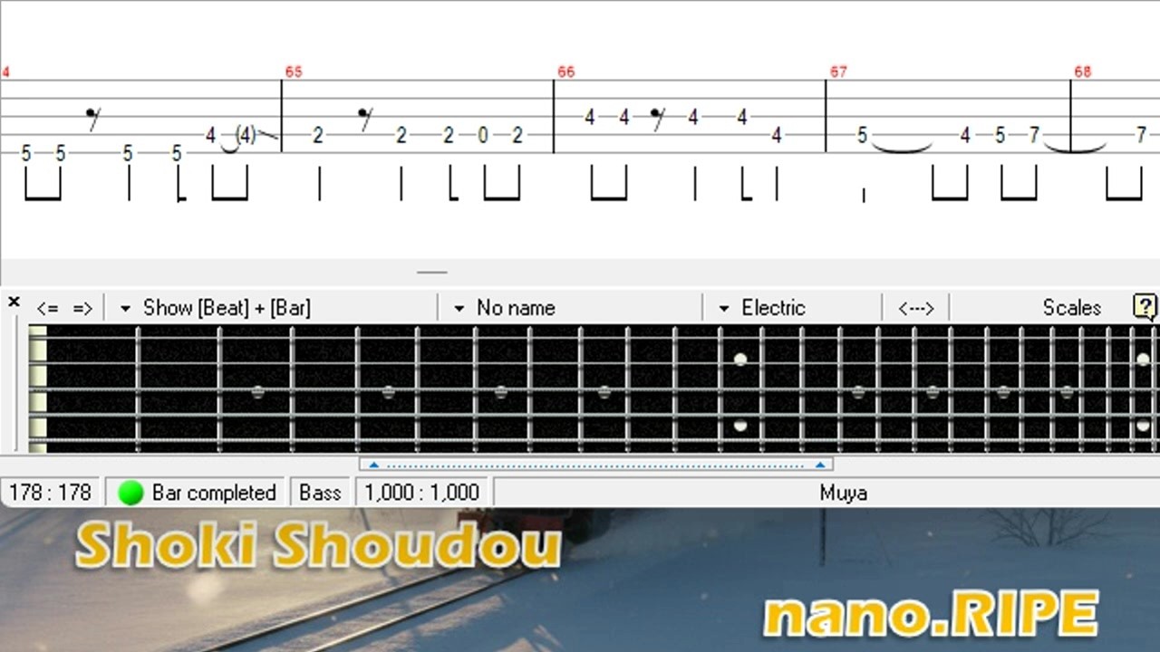 初期衝動 / nano.RIPE / ベース [TAB] Shoki Shoudou - Bass