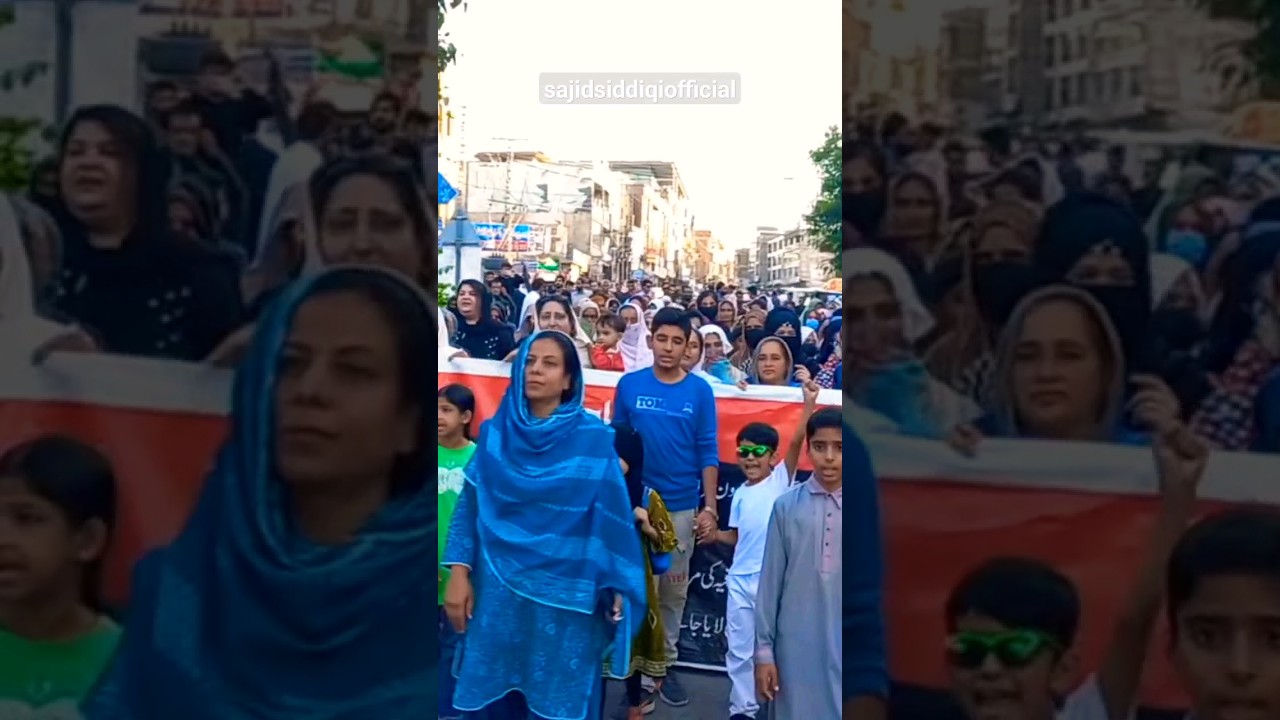 Women & Children Protest Against The Government in Mirpur Chowk