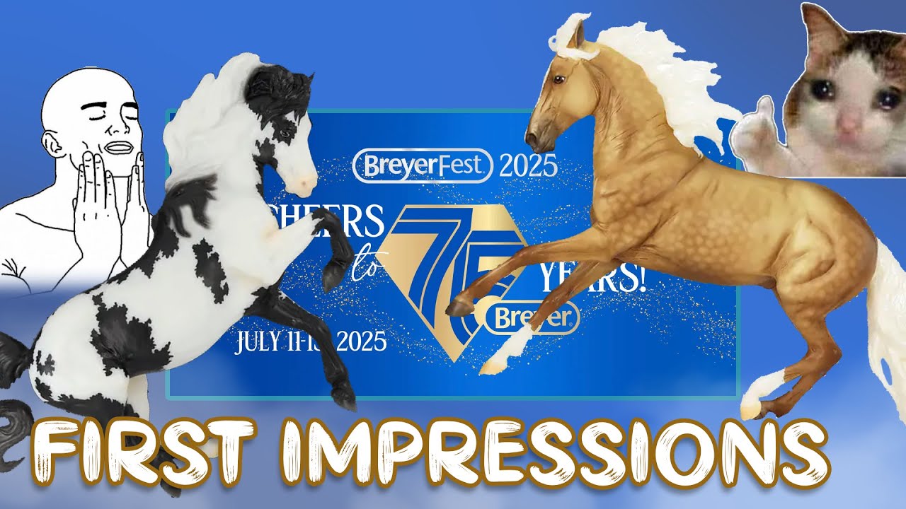 Hang out with 2 silly gooses as they look at the new Breyerfest models