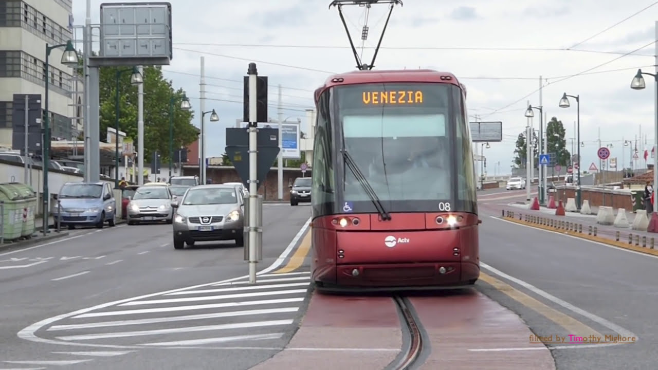 This Tram Operates on Rubber Tires (Venice, Italy) -  Rete tranviaria di Venezia