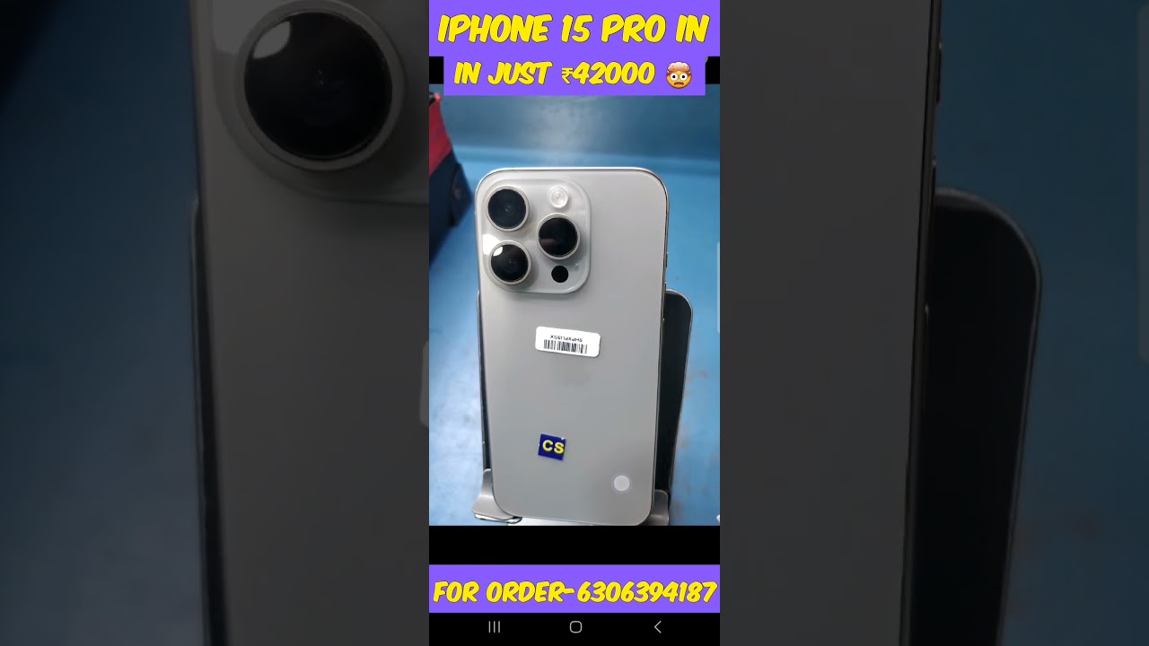 iPhone 15 Pro》in Just ₹42,000 || Cashify Super Sale Bulk Deal ✨️ For Order WhatsApp Me 💬