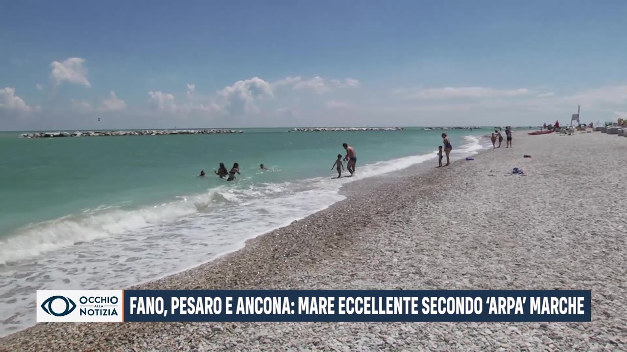 Fano, Pesaro e Ancona: mare eccellente secondo ARPA Marche