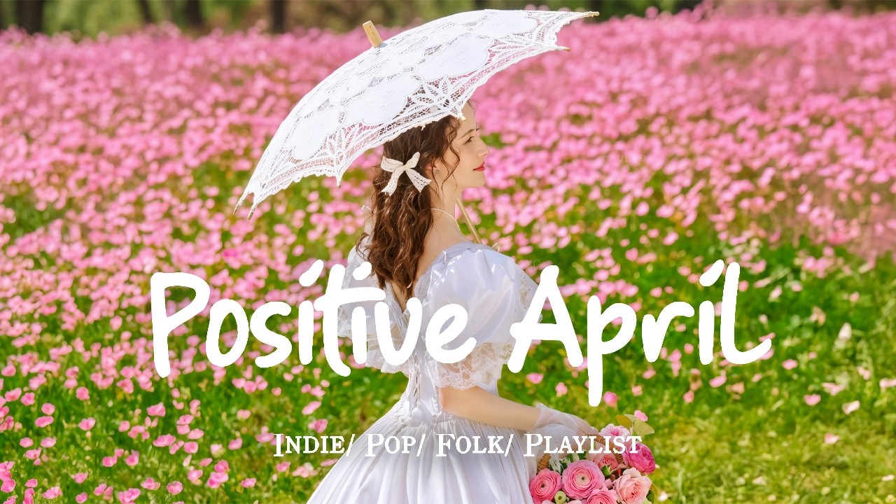 Positive April 🌸 Comfortable music that makes you feel positive in 4K UHD for TV #indiemusic