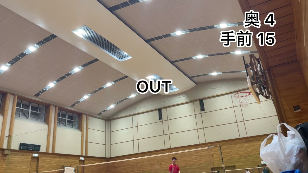 【バドミントン】chan vs tomo シングルス② アングル最悪ですみません🙏🏻