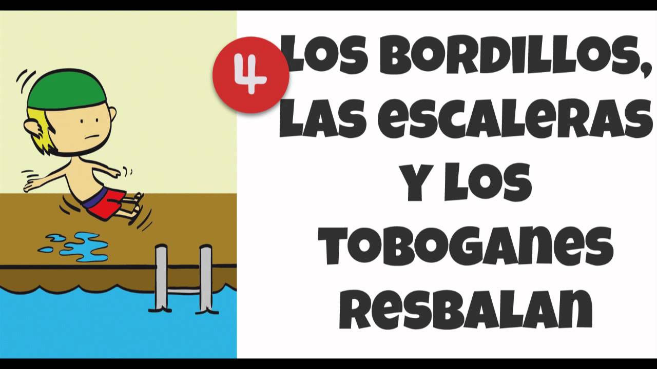 Vídeo para niños que les enseña normas de seguridad en la piscina