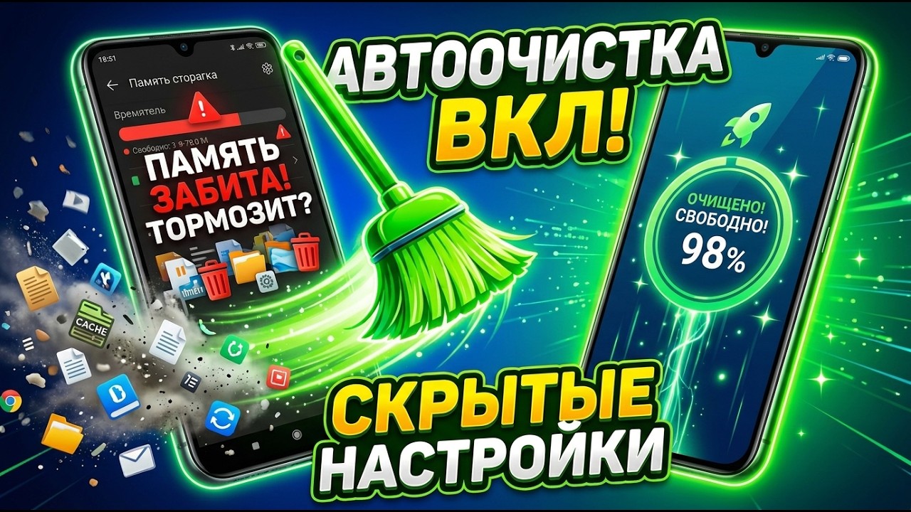 Phone NO LONGER LAGS! Hidden automatic memory cleaner on Android (No apps)