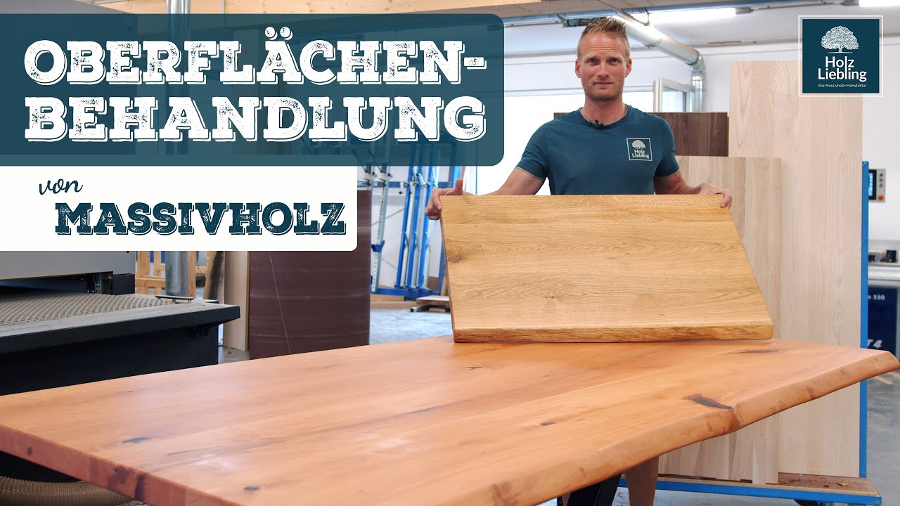 So wird aus einer Holzplatte eine Tischplatte - Oberfl&auml;chenbehandlung von Massivholz