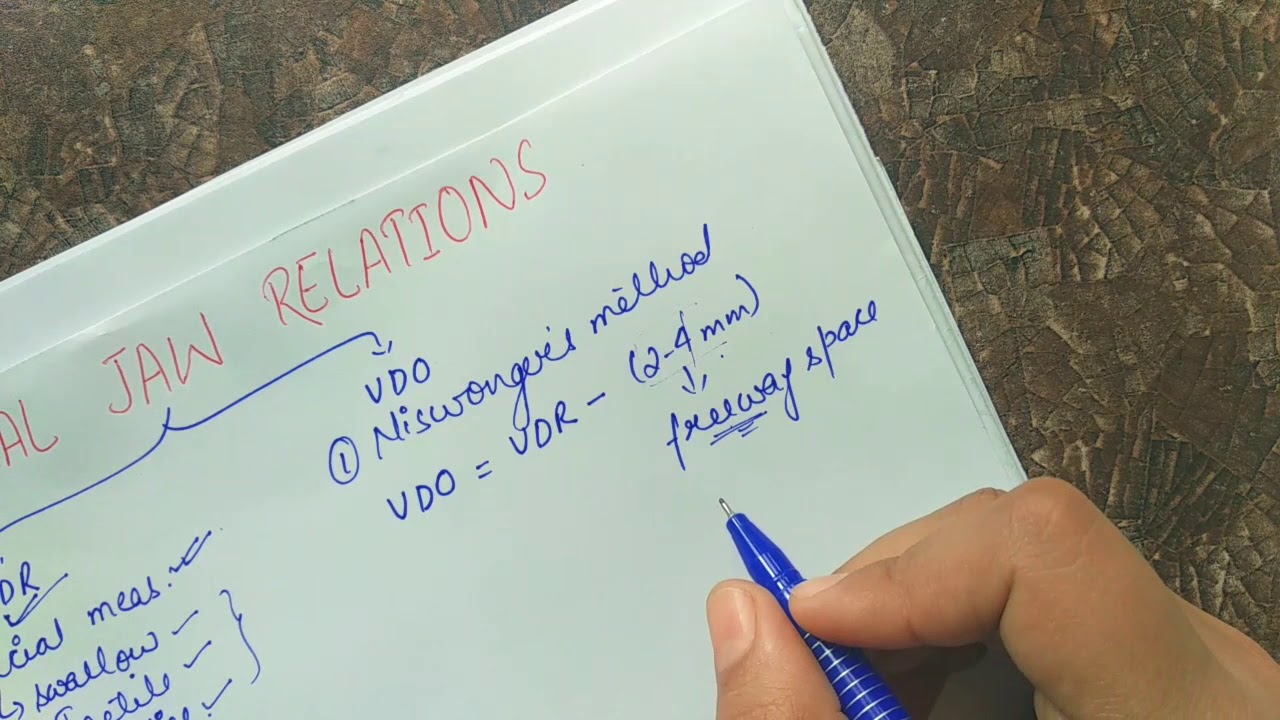 Vertical jaw relation|| Prosthodontics|| Easy and simple language