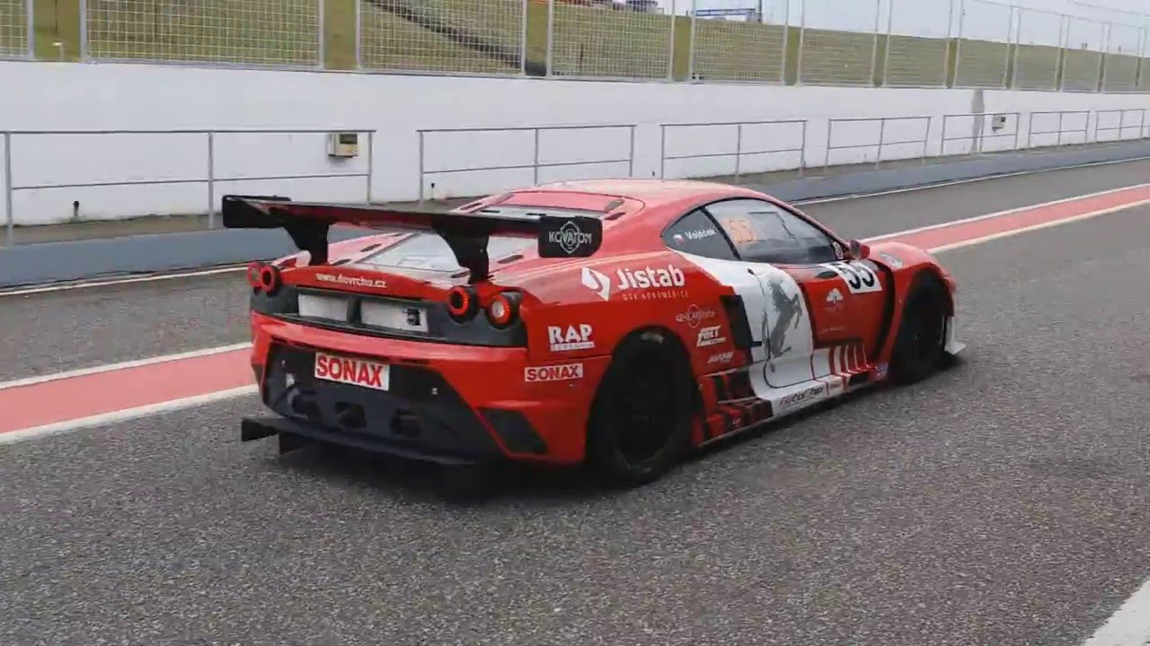 Ferrari F430 Challenge Crazy sound/Brutal Accelerations!EDDA Cup Autodrom Most
