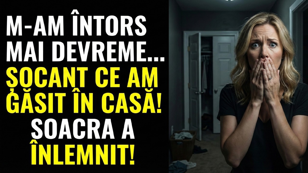 „Soacra a șoptit. «Repede, în cămară!» Și a închis ușa. Când a intrat soțul cu sora mea, am...