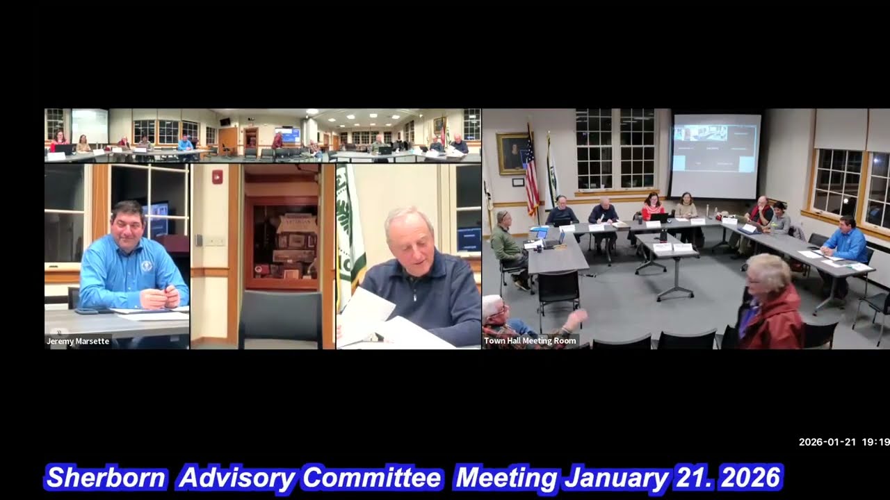 Sherborn Advisory Committee Meeting January 21, 2026