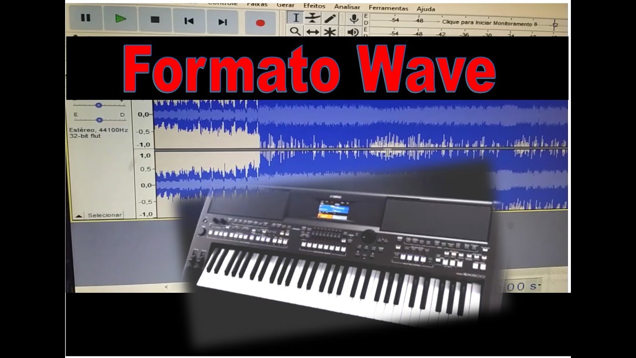 Como transformar arquivos de &aacute;udio em wave para reproduzir nos teclados