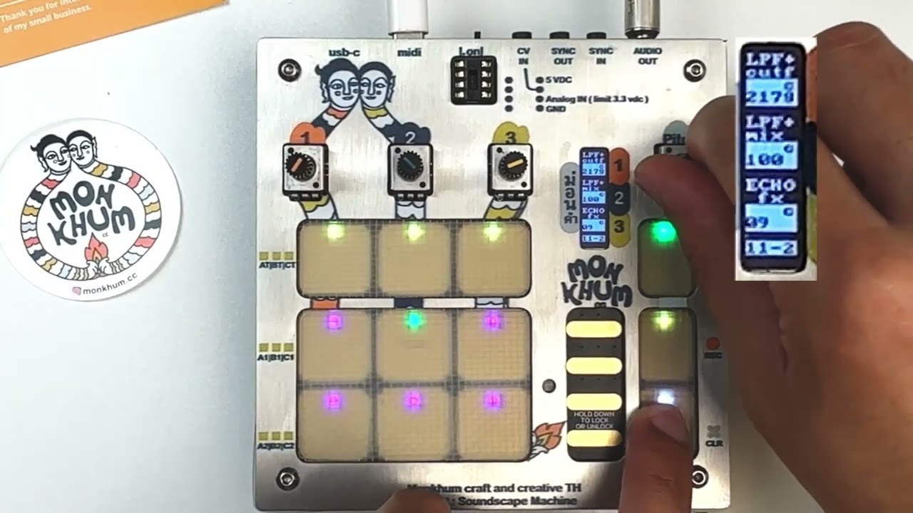 MON2 Beginner Session – EP17 : Distort. Echo. Sub. LPF – Full Sound Design Play with MON2