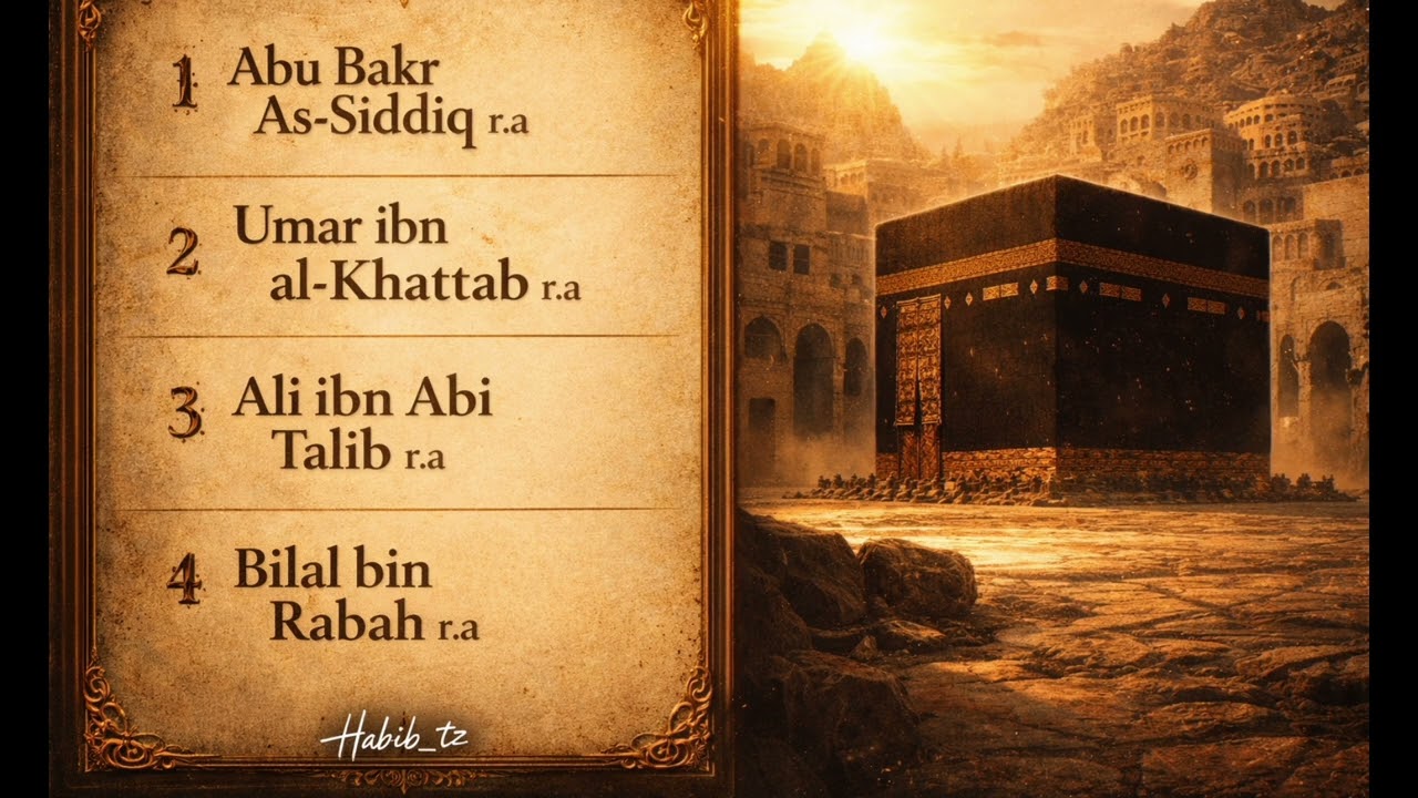 Nasheeds of the Companions | Abu Bakr, Umar, Ali, and Bilal | Vocals Only | Habib_tz