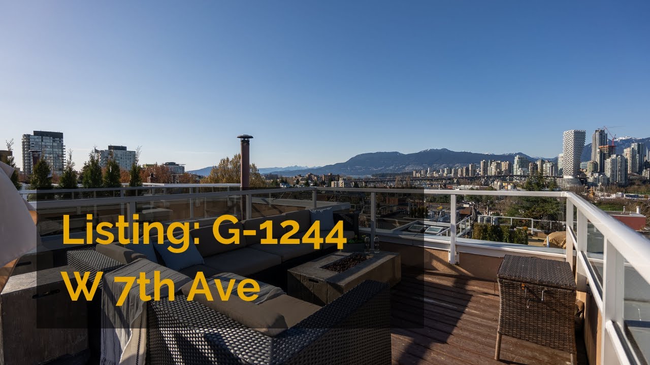G-1244 W 7th Ave, Vancouver Listing For Sale (4K Version) - Ron Parpara Oakwyn Realty Downtown Ltd.