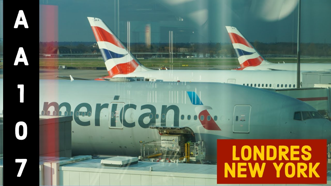 Londres - New York - American Airlines AA107 - Boeing 777-300 economy