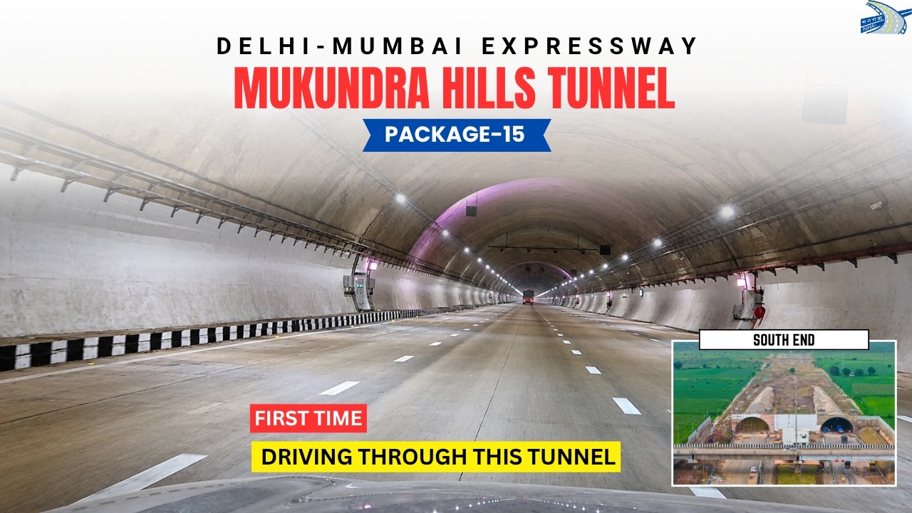 First Time Driving Through Mukundra Hills Tunnel 🚗 | Delhi-Mumbai Expressway | Package-15