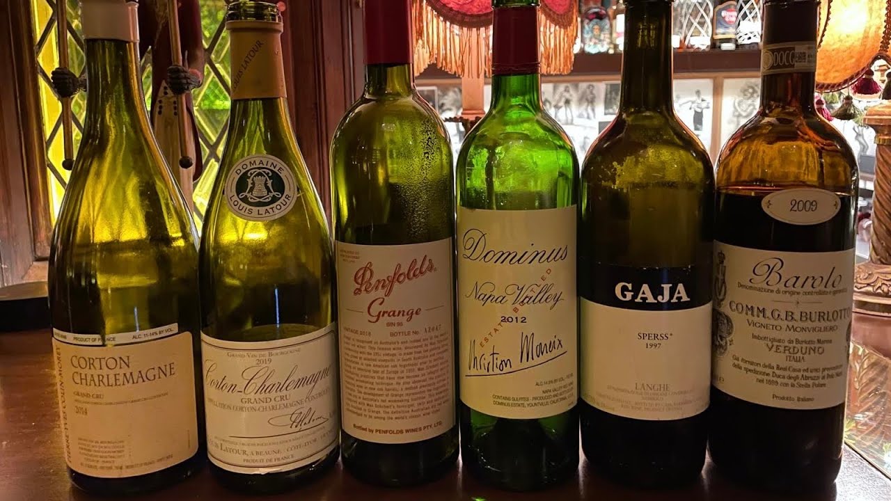 Corton-Charlemagne (PYCM, Latour), Penfolds Grange, Dominus Napa, Gaja Sperss, Burlotto, 8/11/2024