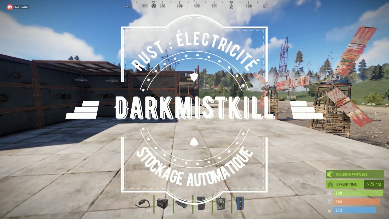 Rust : Electricité - Stockage automatique