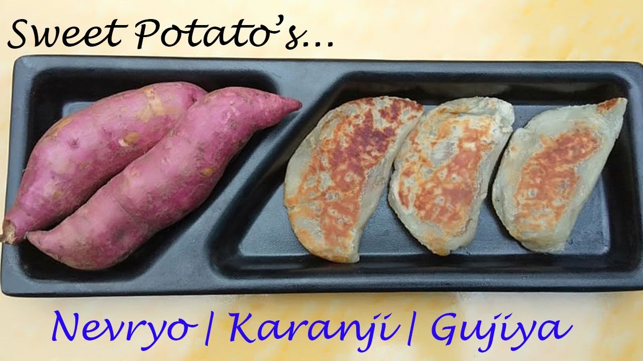 Sweet Potato Karanji | Gujiya | Nevryo | Sweet Potato Recipe | Kandgachyo Nevryo | Goan Sweet Dish