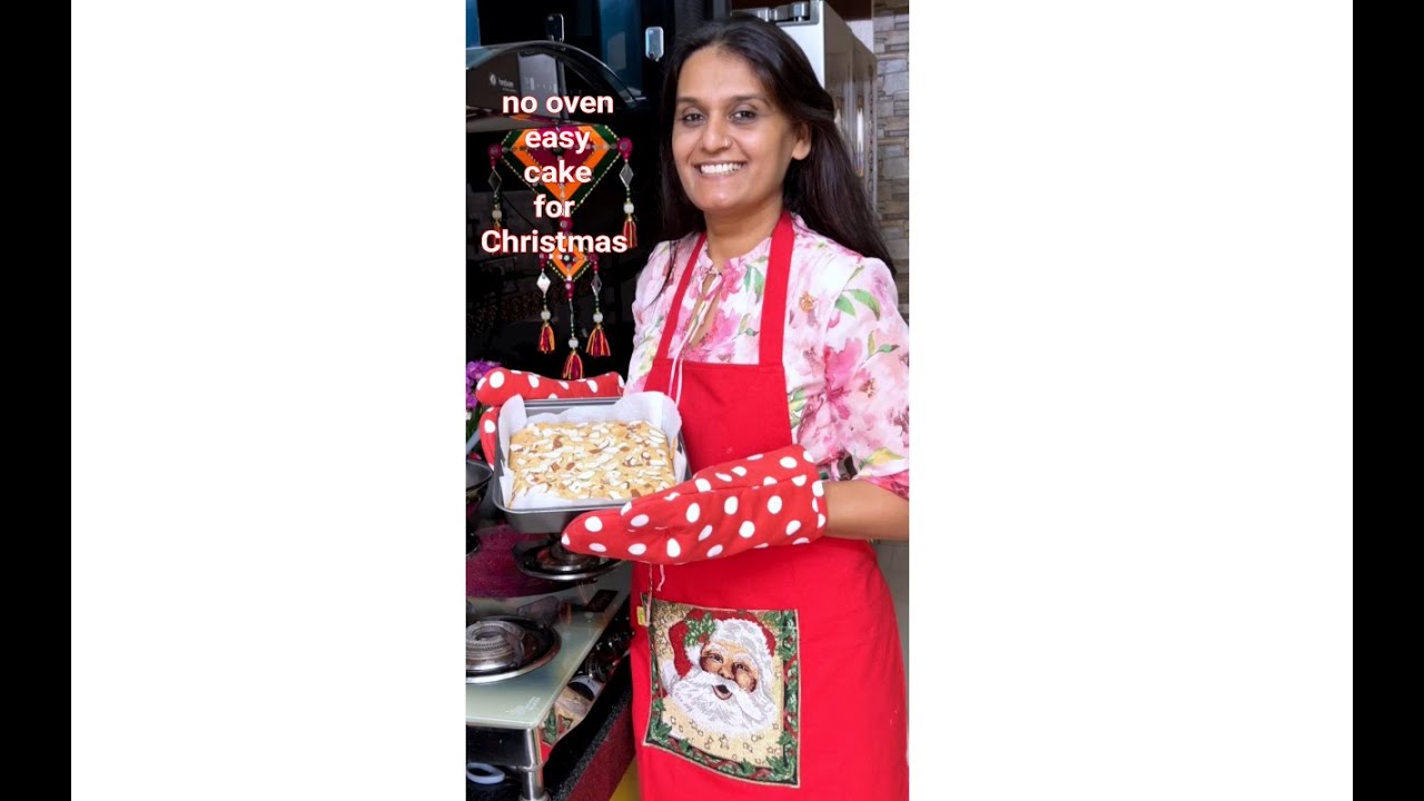 Christmas Special No Oven Cake | Eggless Cake