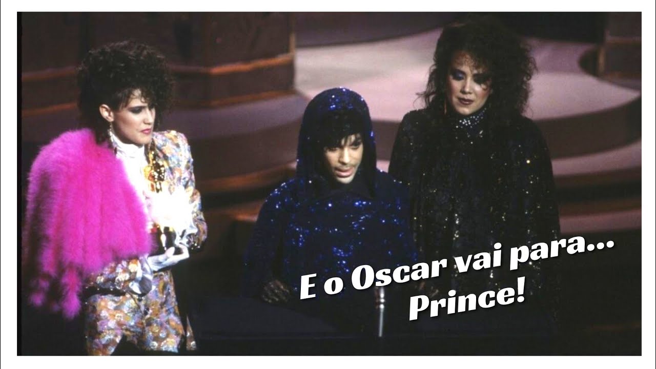 Prince ganhando o Oscar de melhor can&ccedil;&atilde;o original em 1985 - Legendado PT-BR 🇧🇷