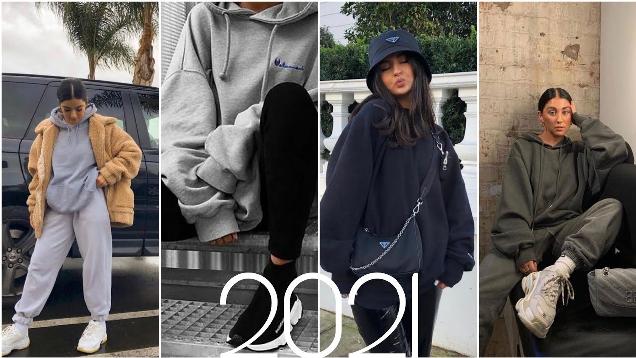 Style.Le sweat à capuche pour fille tendance 2021   موضة للفتيات كابشو