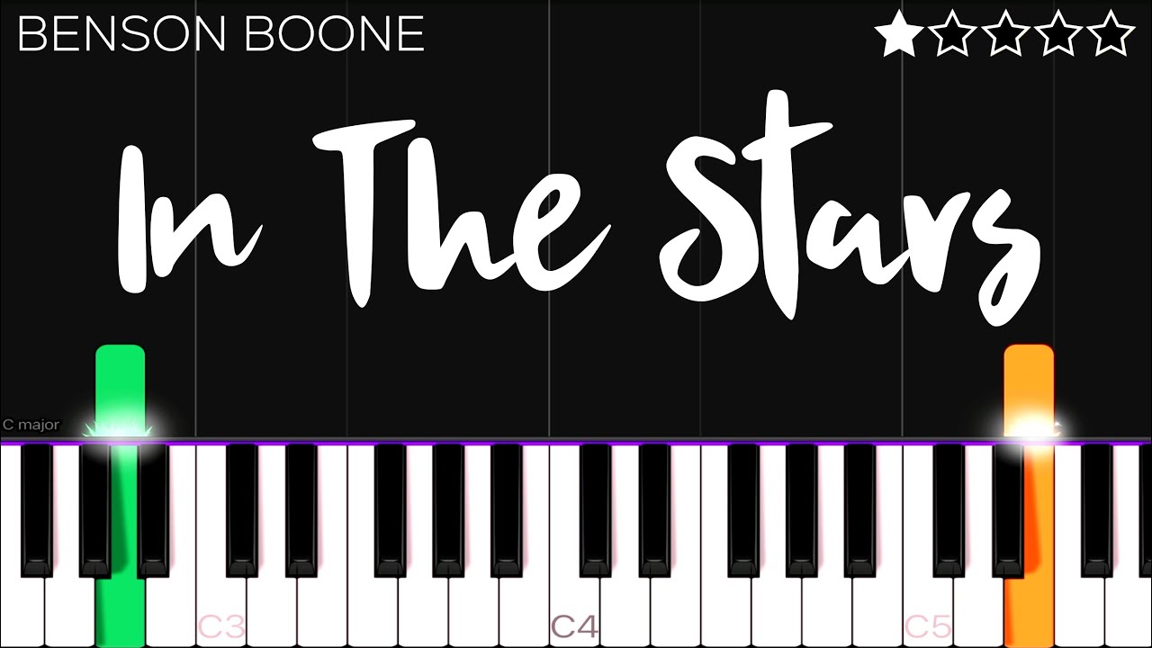 Benson Boone - In The Stars | EASY Piano Tutorial