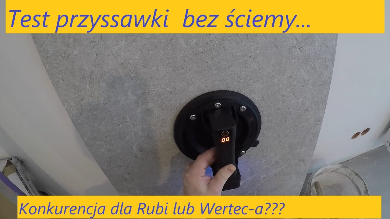 Test taniej elektrycznej przyssawki do płytek...