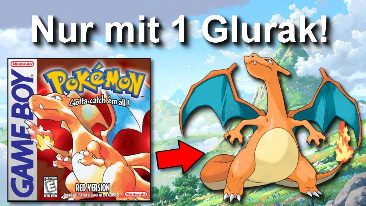 Kann man Pokemon Rot/Blau mit NUR einem GLURAK durchspielen? (+ So wenig Kämpfe wie möglich)