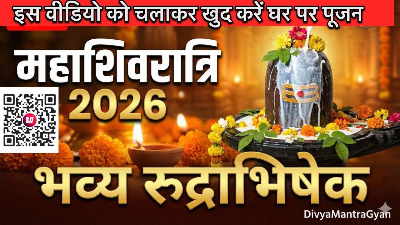 सम्पूर्ण रुद्राभिषेक: इस वीडियो को चलाकर खुद करें घर पर पूजन | Rudrabhishek at Home#divyamantragyan 