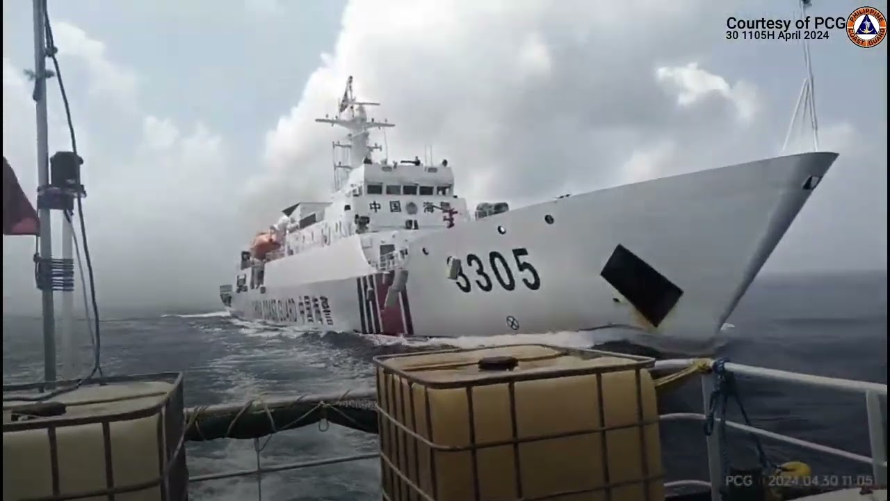 BFAR ship bears brunt of China Coast Guard water cannons in mission to Panatag Shoal