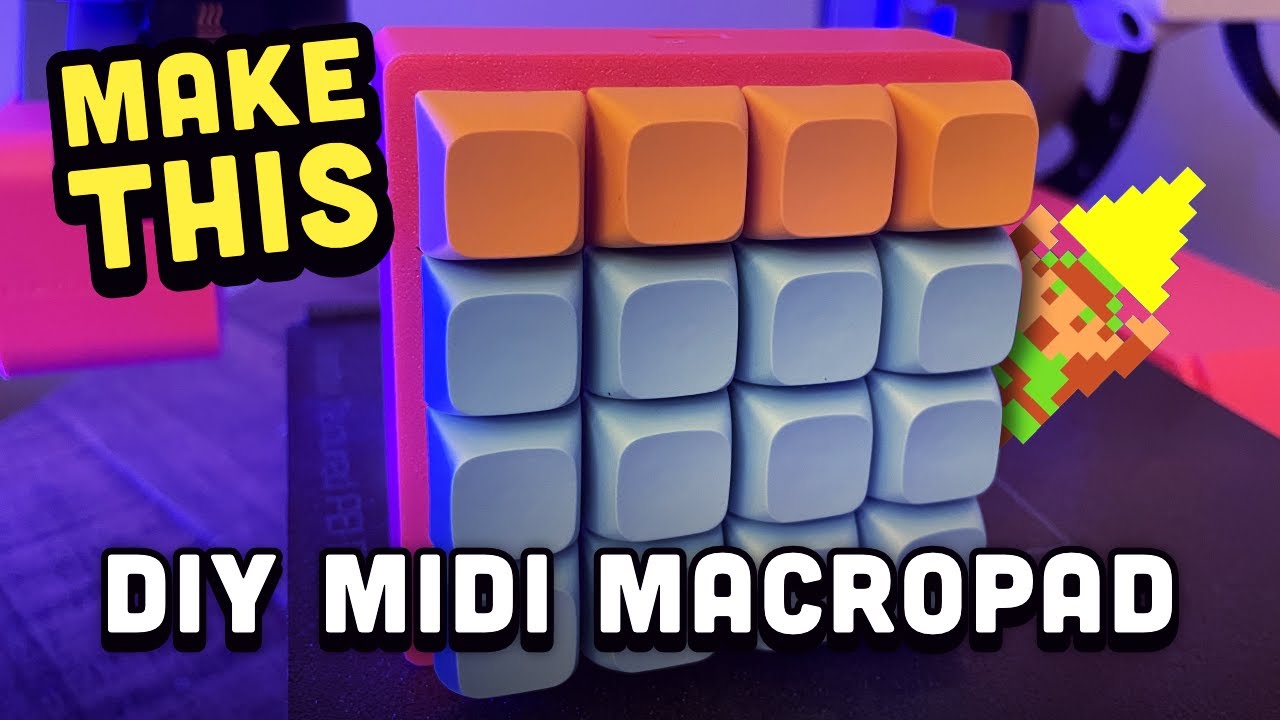 MIDI-макродёр, распечатанный на 3D-принтере своими руками | Простой дизайн, скрытые функции с Ras...