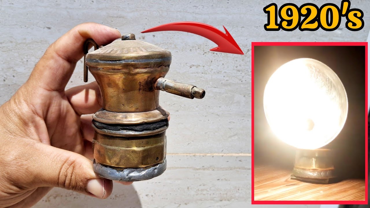 Restoring a USA-Made Auto-Lite Carbide Lamp — Repaired, Upgraded, and Lit Again!