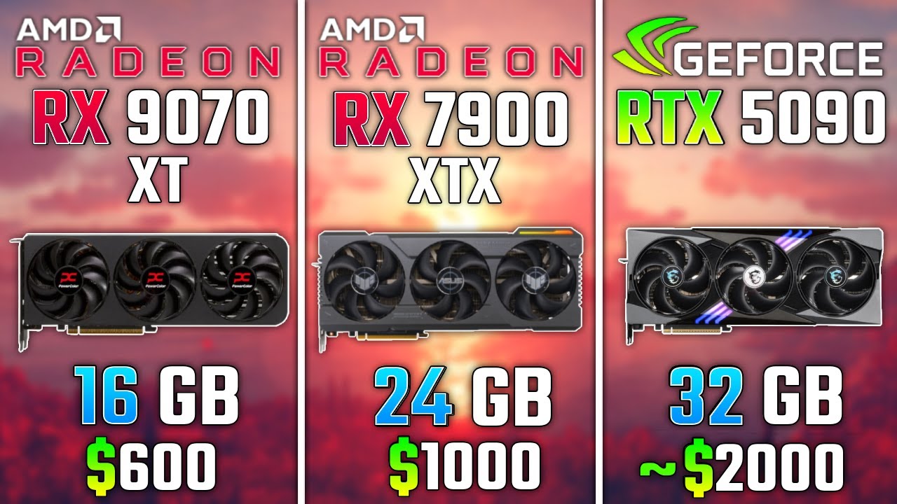 AMD RX 9070 XT vs RX 7900 XTX vs RTX 5090 | Test in 6 Games