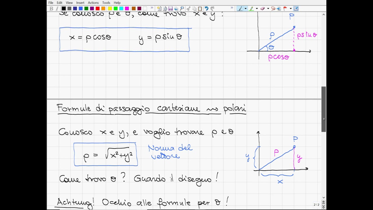 02 Coordinate Polari, Prodotto Scalare Teorema Di Carnot  Disuguaglianza Di Cauchy Schwarz