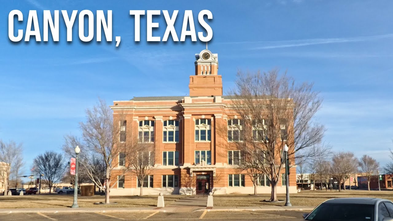 Canyon, Texas! Drive with me through a Texas town!
