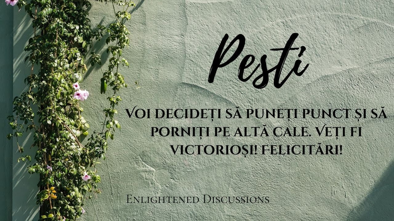 Pesti - Voi decideți să puneți punct și să porniți pe altă cale. Veți fi victorioși! Felicitări!