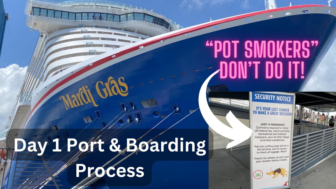 Port & Boarding Process, Cabin Tour, Lunch, Dinner & Sail Away - Carnival Mardi Gras
