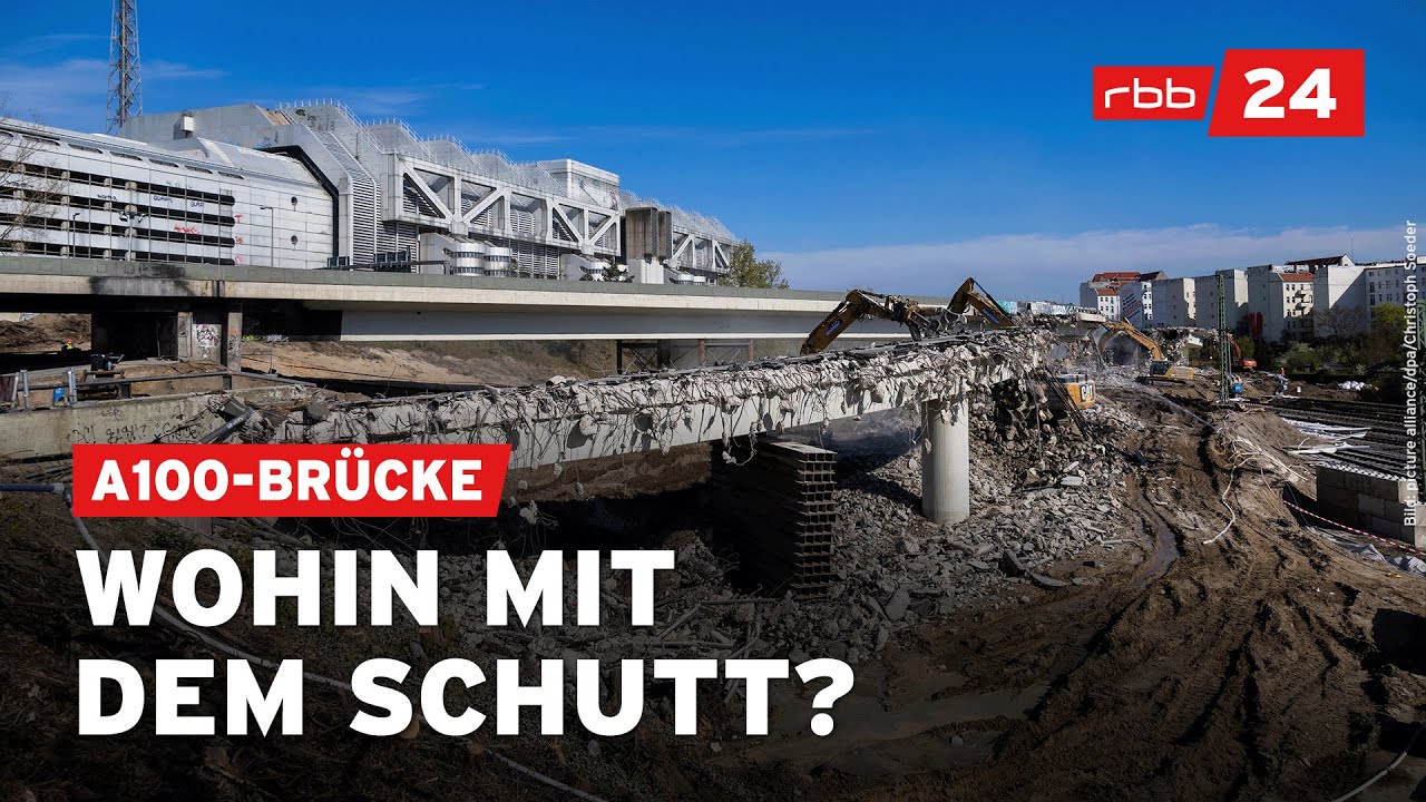 Ringbahnbrücke: Was mit dem Bauschutt passiert