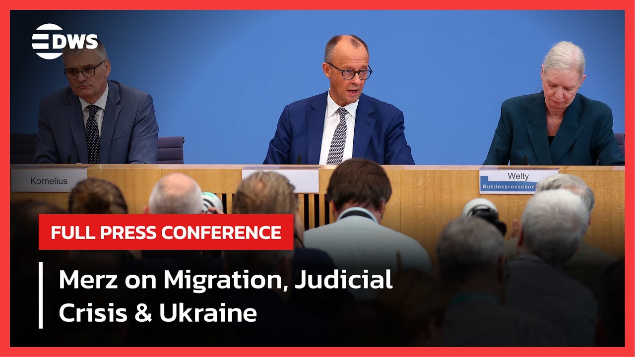 Full Press Conference: Merz on Migration, Judicial Crisis & Ukraine | DWS News | AC1E