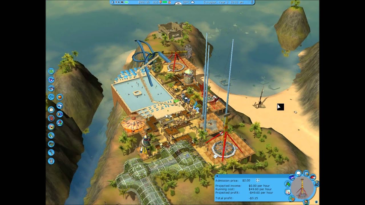 Rollercoaster Tycoon 3, Soaked!, Career Mode, Scenario 3; Lost Atlantis