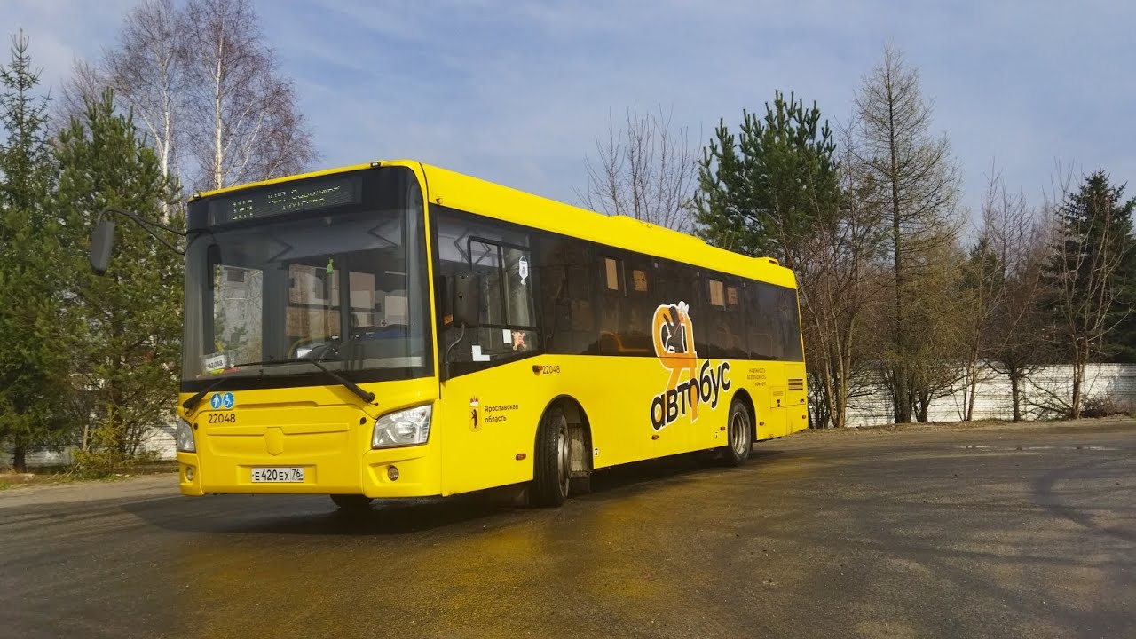 Автобус, 124-й маршрут (целиком). Ярославль. Вид из кабины. (BusDriver)