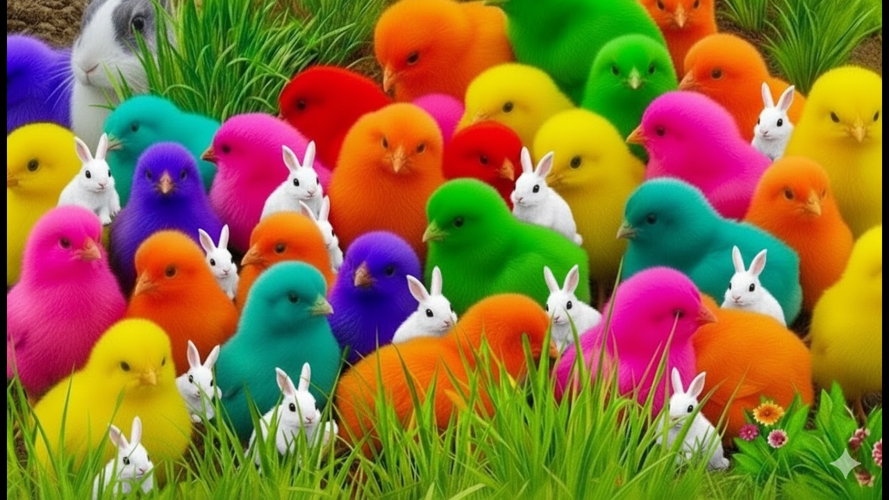 Menangkap Ayam Warna-Warni yang Lucu Bareng Hewan-Hewan Gemas Lainnya