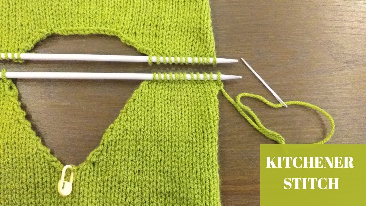 How to Graft Your Knitting / Kitchener Stitch/ Sew Shoulders With Tapestry Needle By Clydknits.