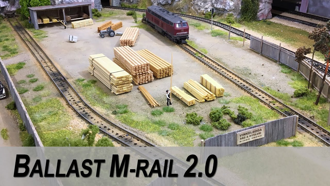 Ballast Märklin M-rail for increased realism