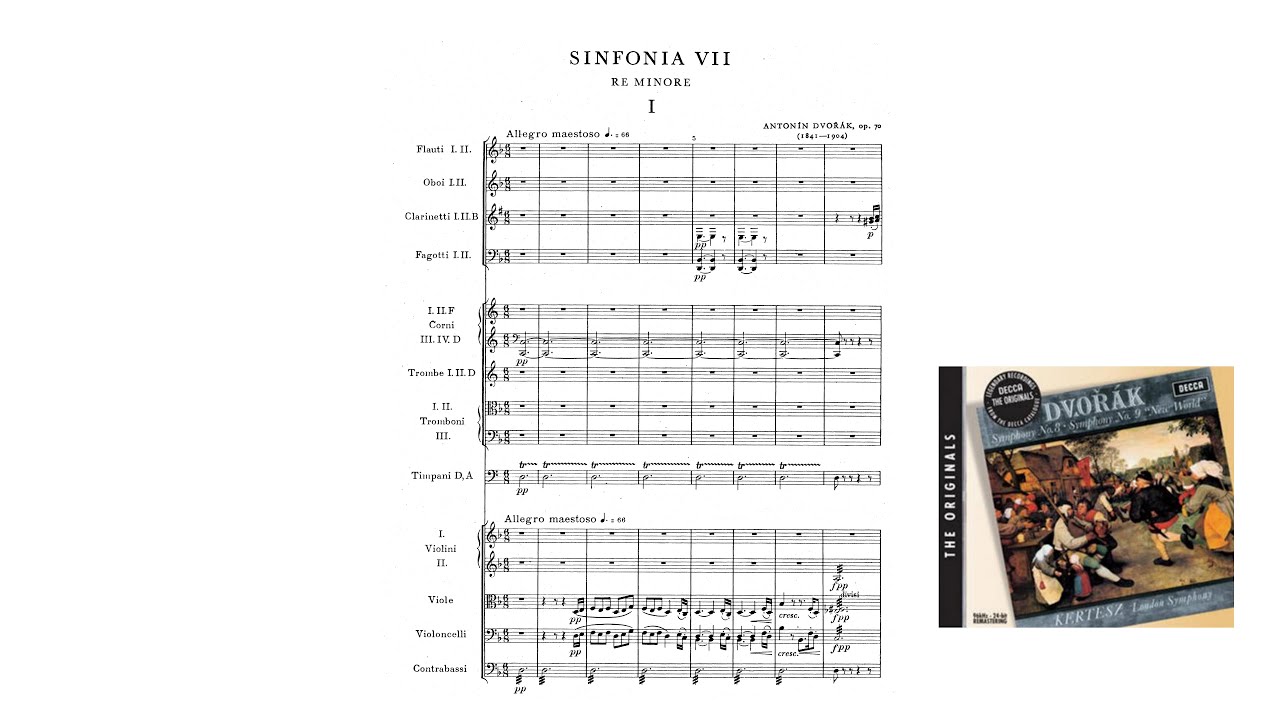 Dvoř&aacute;k: Symphony No. 7 in D minor, Op. 70, B 141 (with Score)