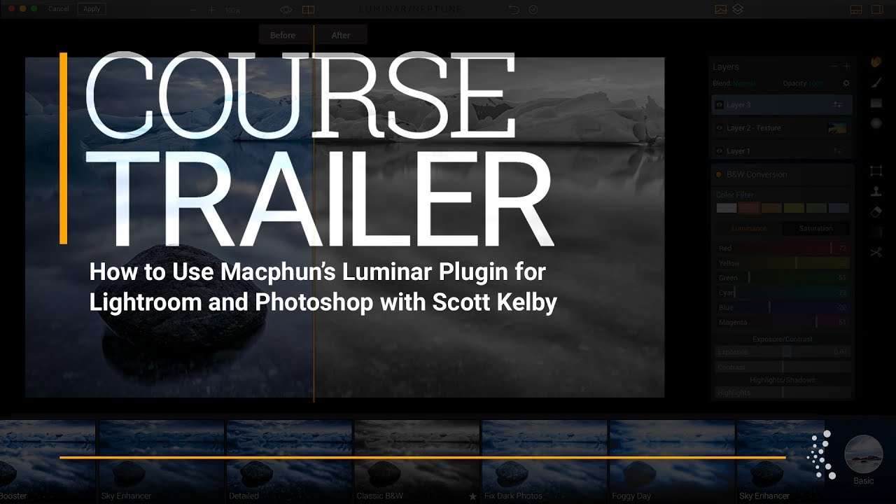 Как использовать плагин Luminar от Macphun для Lightroom и Photoshop со Скоттом Келби | Официальный трейлер