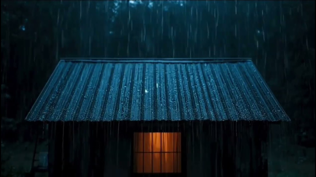 Deep Night Rain ASMR // Heavy Rain Sound for Deep Sleep, Relaxation & Anxiety Relief