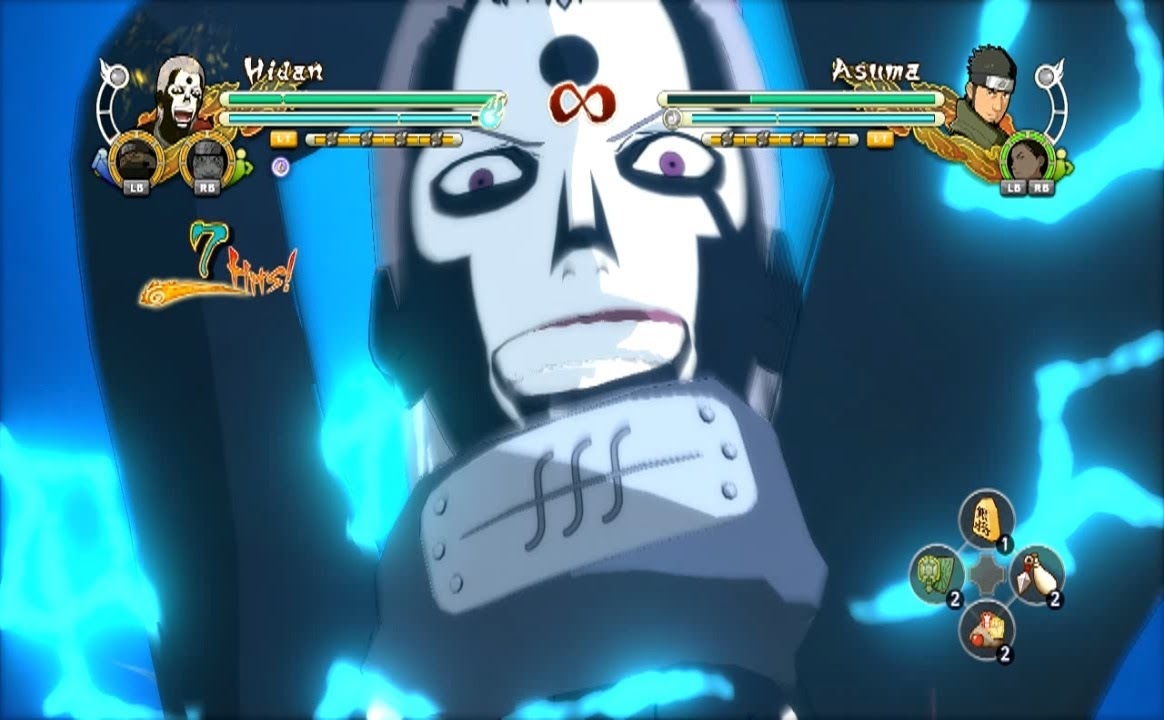 Naruto Ultimate Ninja Storm 3 Hidan Complete Moveset with Command List
